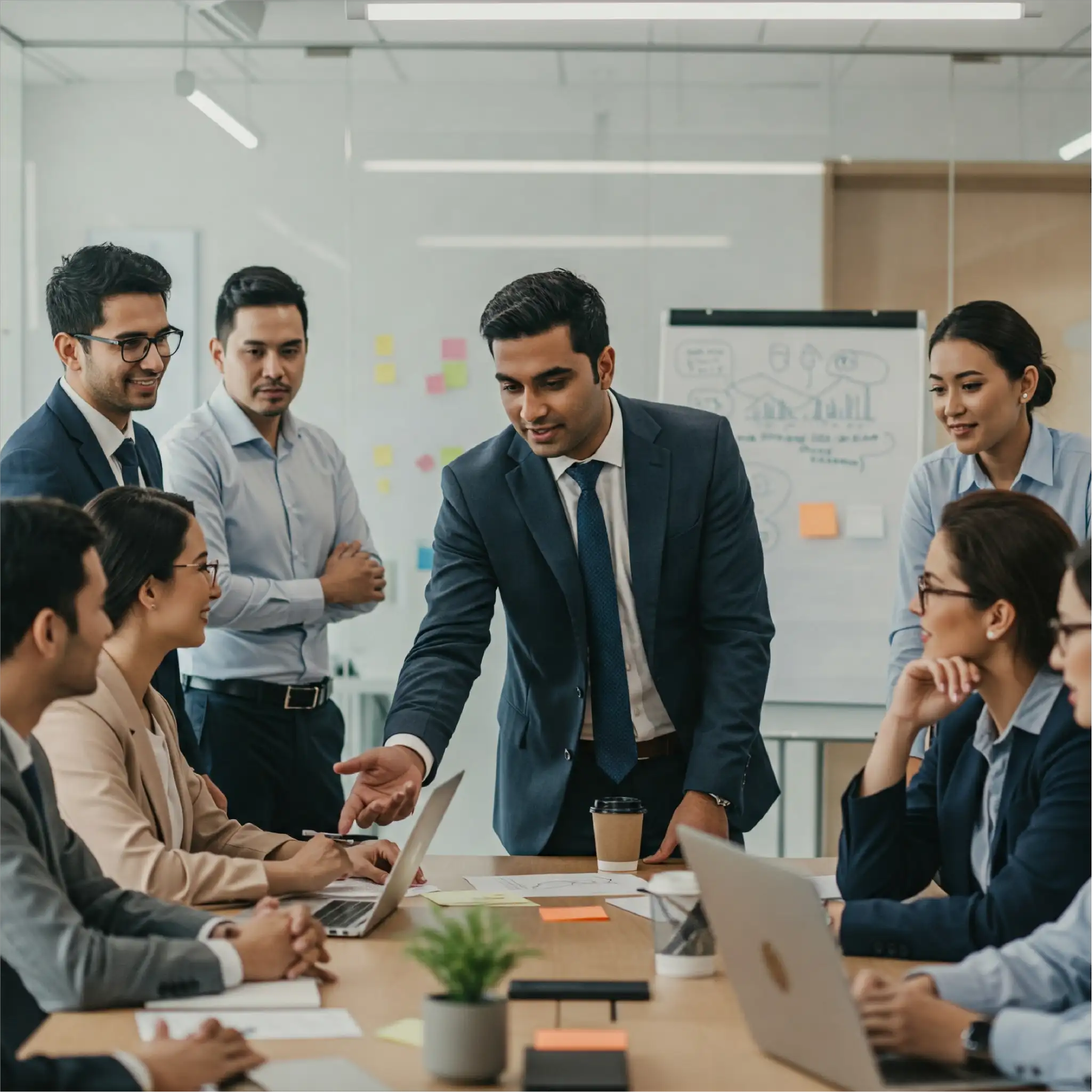 Abstract image representing leadership in a workplace